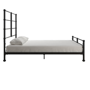 Mr. Kate MacKenzie Adaptable Metal Platform Bed - Black - Full