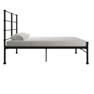 Mr. Kate MacKenzie Adaptable Metal Platform Bed - Black - Full