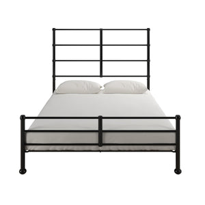 Mr. Kate MacKenzie Adaptable Metal Platform Bed - Black - Full