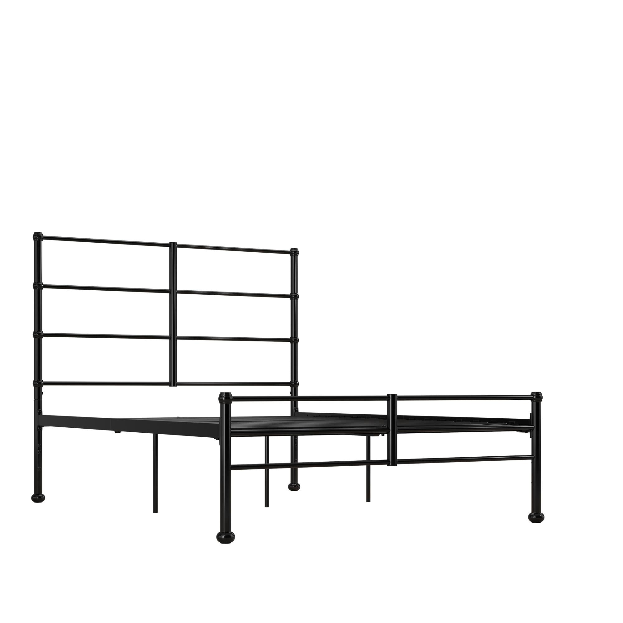 Mr. Kate MacKenzie Adaptable Metal Platform Bed - Black - Full