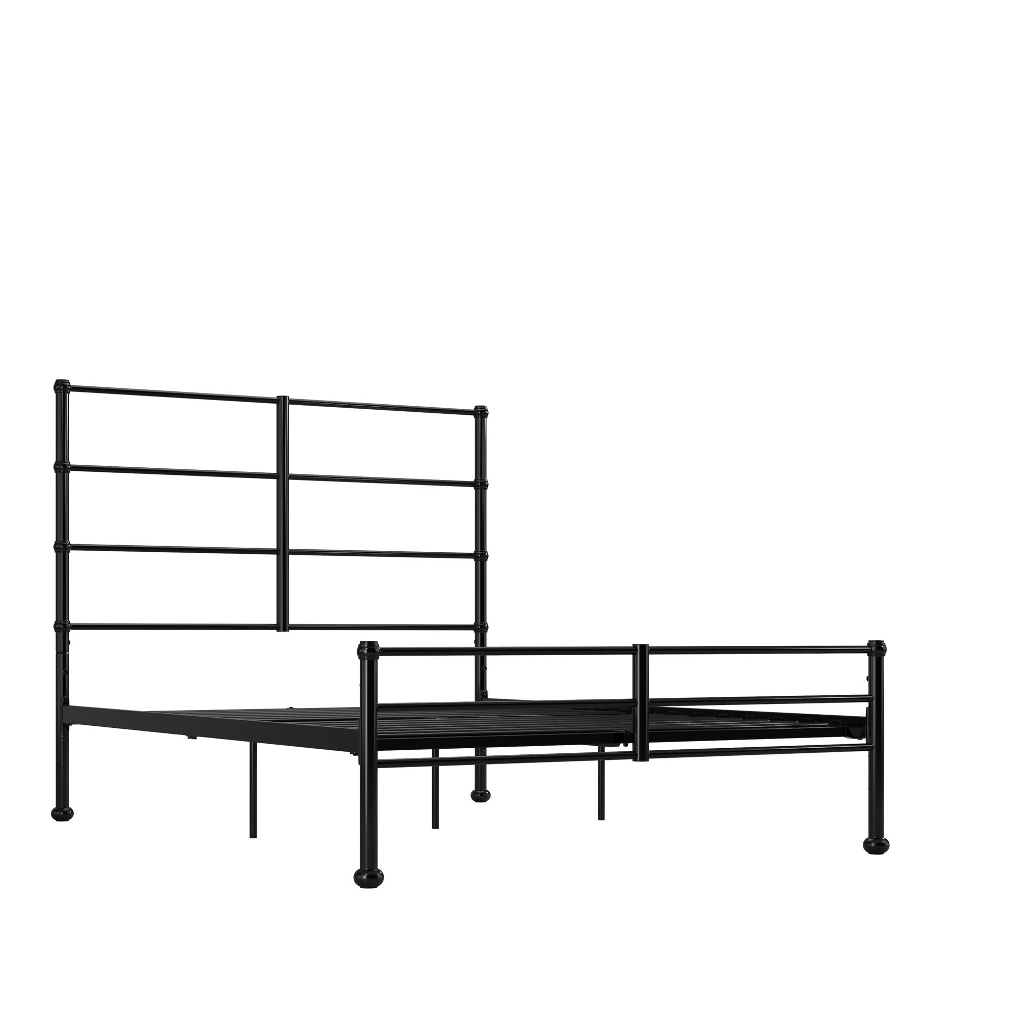 Mr. Kate MacKenzie Adaptable Metal Platform Bed - Black - Full