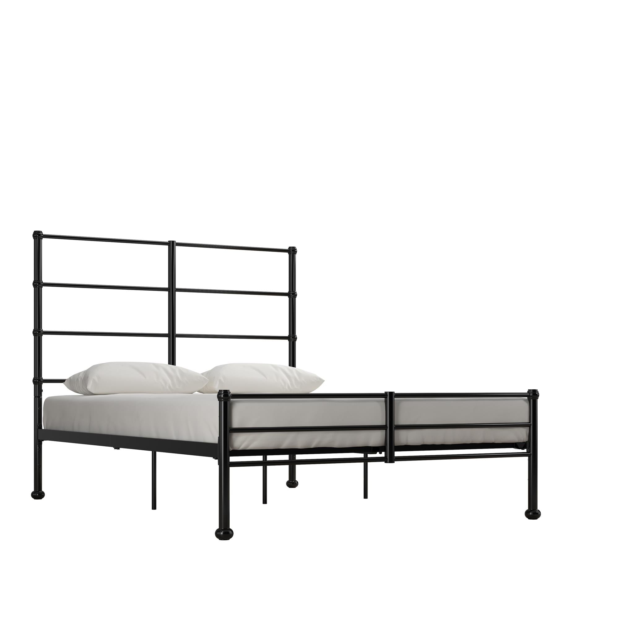 Mr. Kate MacKenzie Adaptable Metal Platform Bed - Black - Full