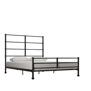 Mr. Kate MacKenzie Adaptable Metal Platform Bed - Black - Full