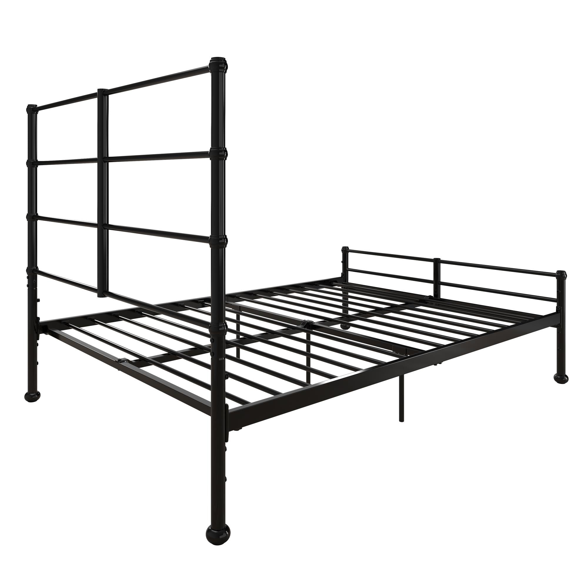 Mr. Kate MacKenzie Adaptable Metal Platform Bed - Black - Full