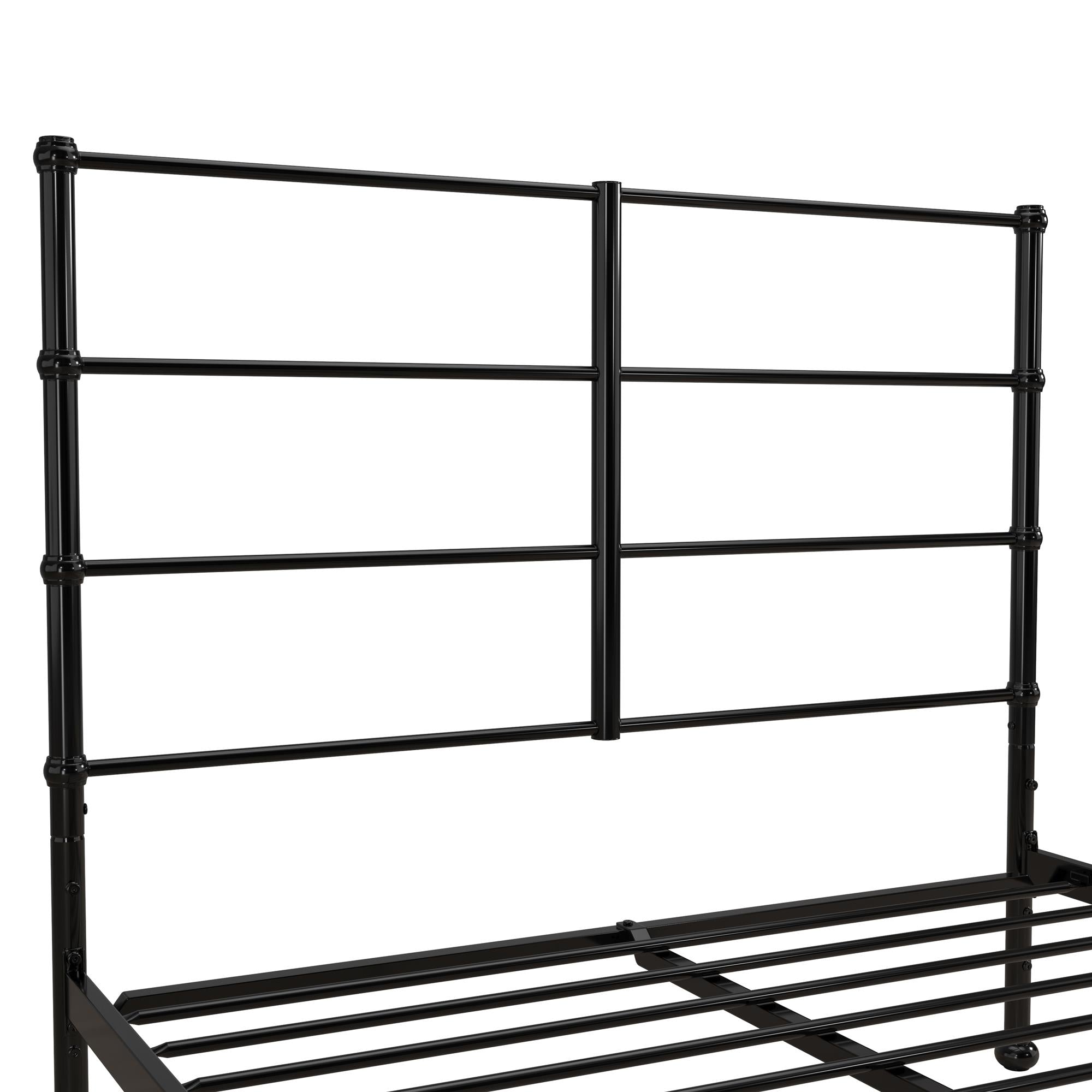 Mr. Kate MacKenzie Adaptable Metal Platform Bed - Black - Full