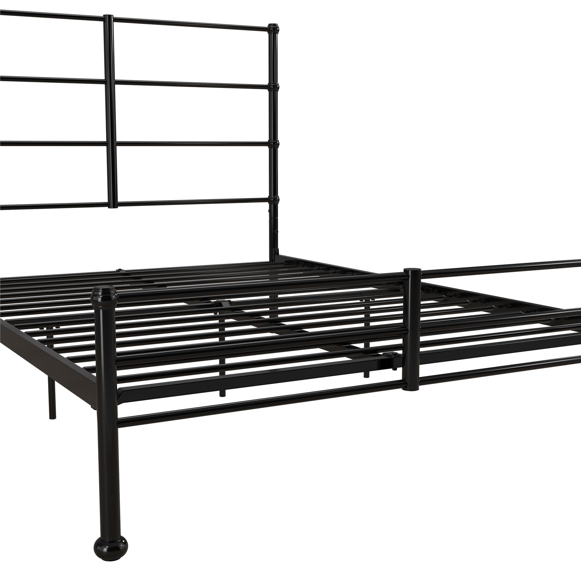 Mr. Kate MacKenzie Adaptable Metal Platform Bed - Black - Full