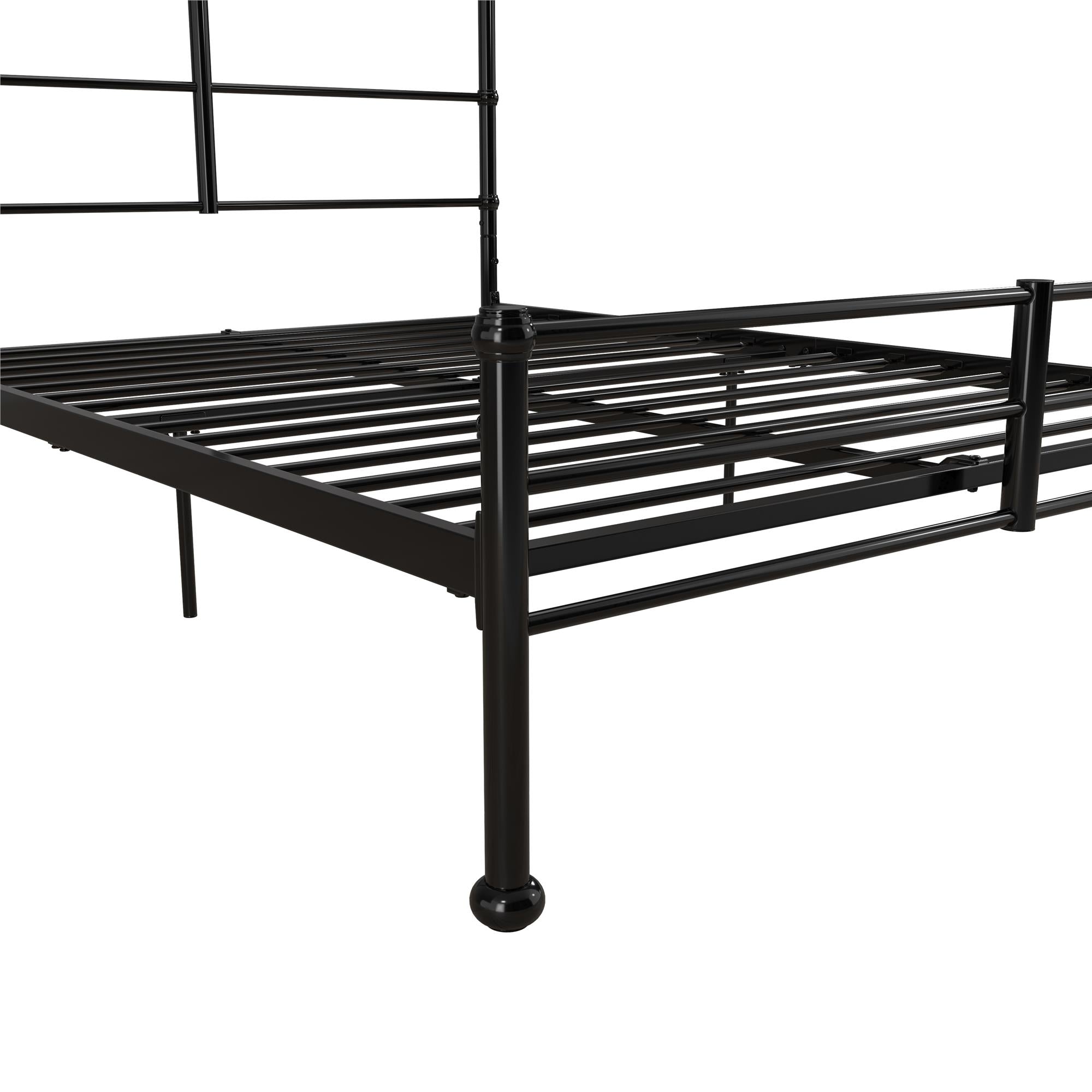 Mr. Kate MacKenzie Adaptable Metal Platform Bed - Black - Full