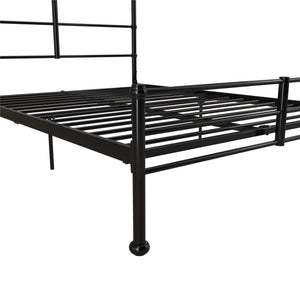 Mr. Kate MacKenzie Adaptable Metal Platform Bed - Black - Full