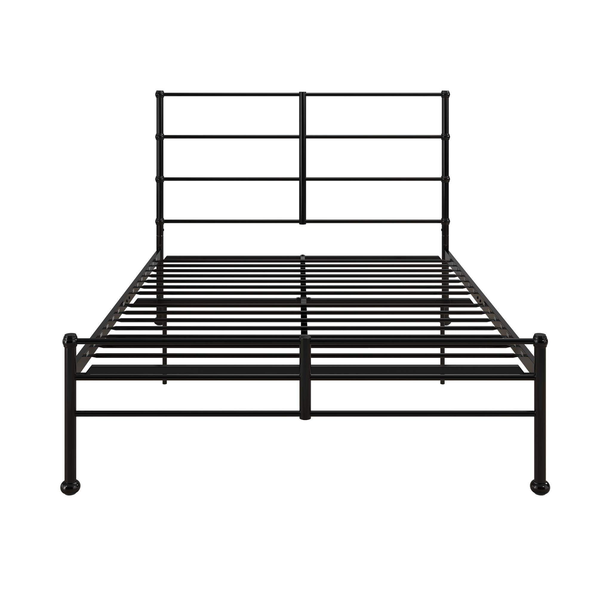 Mr. Kate MacKenzie Adaptable Metal Platform Bed - Black - Queen