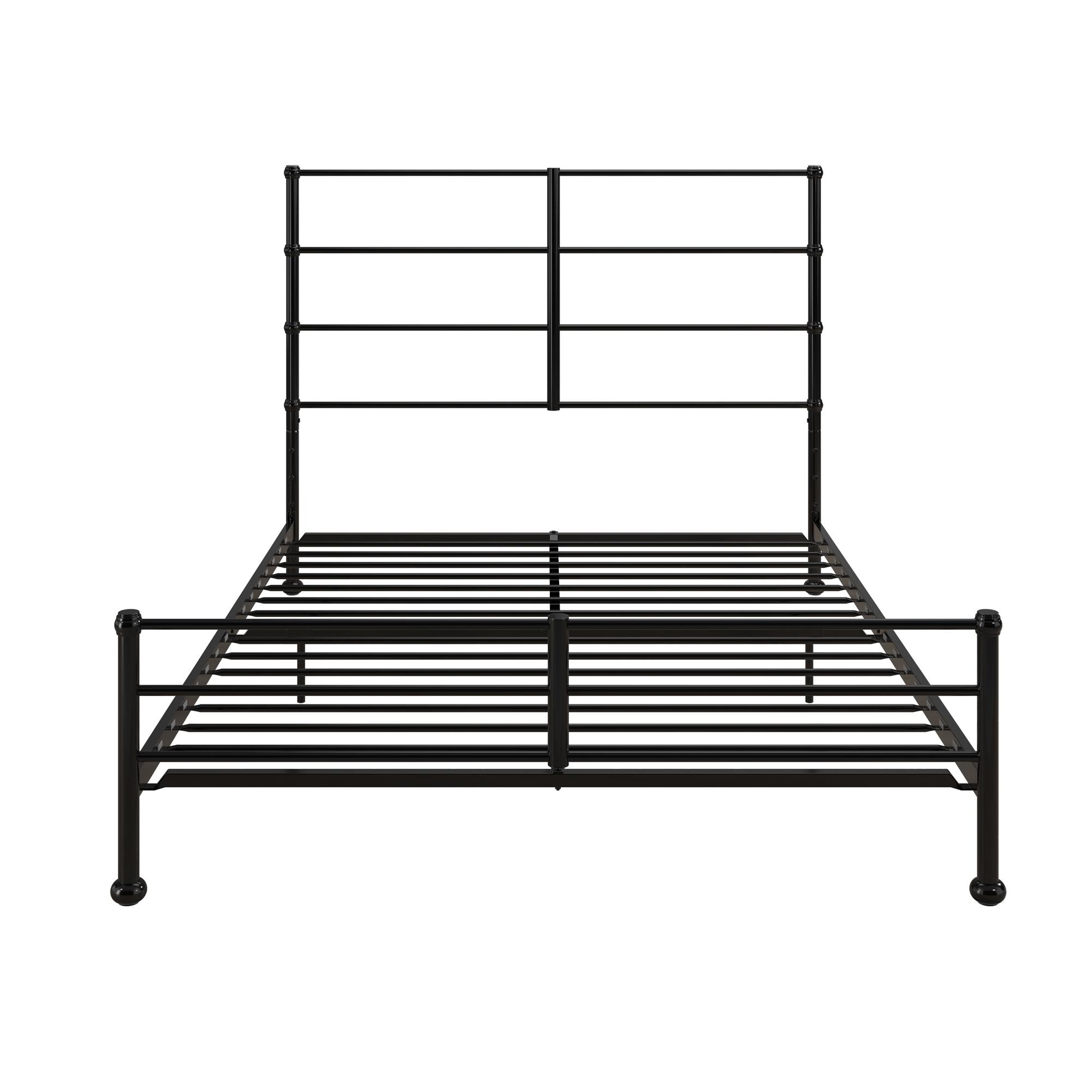 Mr. Kate MacKenzie Adaptable Metal Platform Bed - Black - Queen