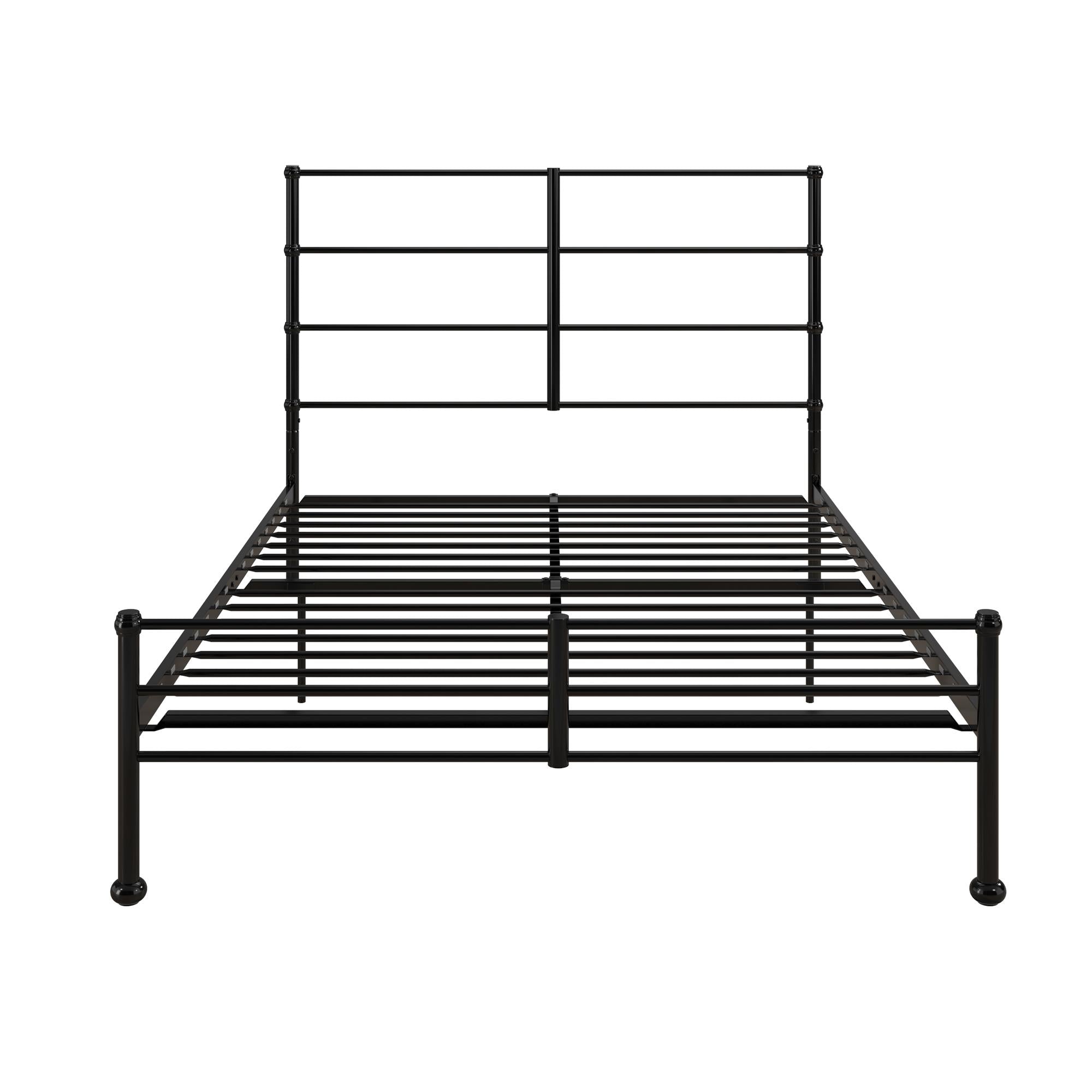 Mr. Kate MacKenzie Adaptable Metal Platform Bed - Black - Queen