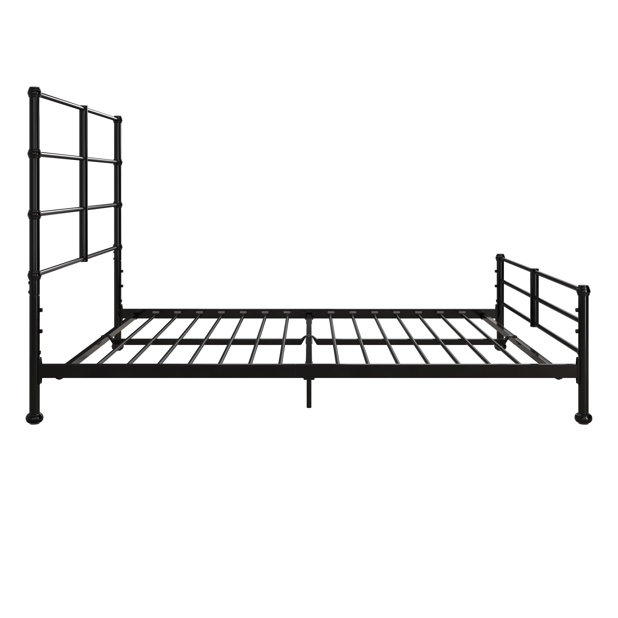 Mr. Kate MacKenzie Adaptable Metal Platform Bed - Black - Queen