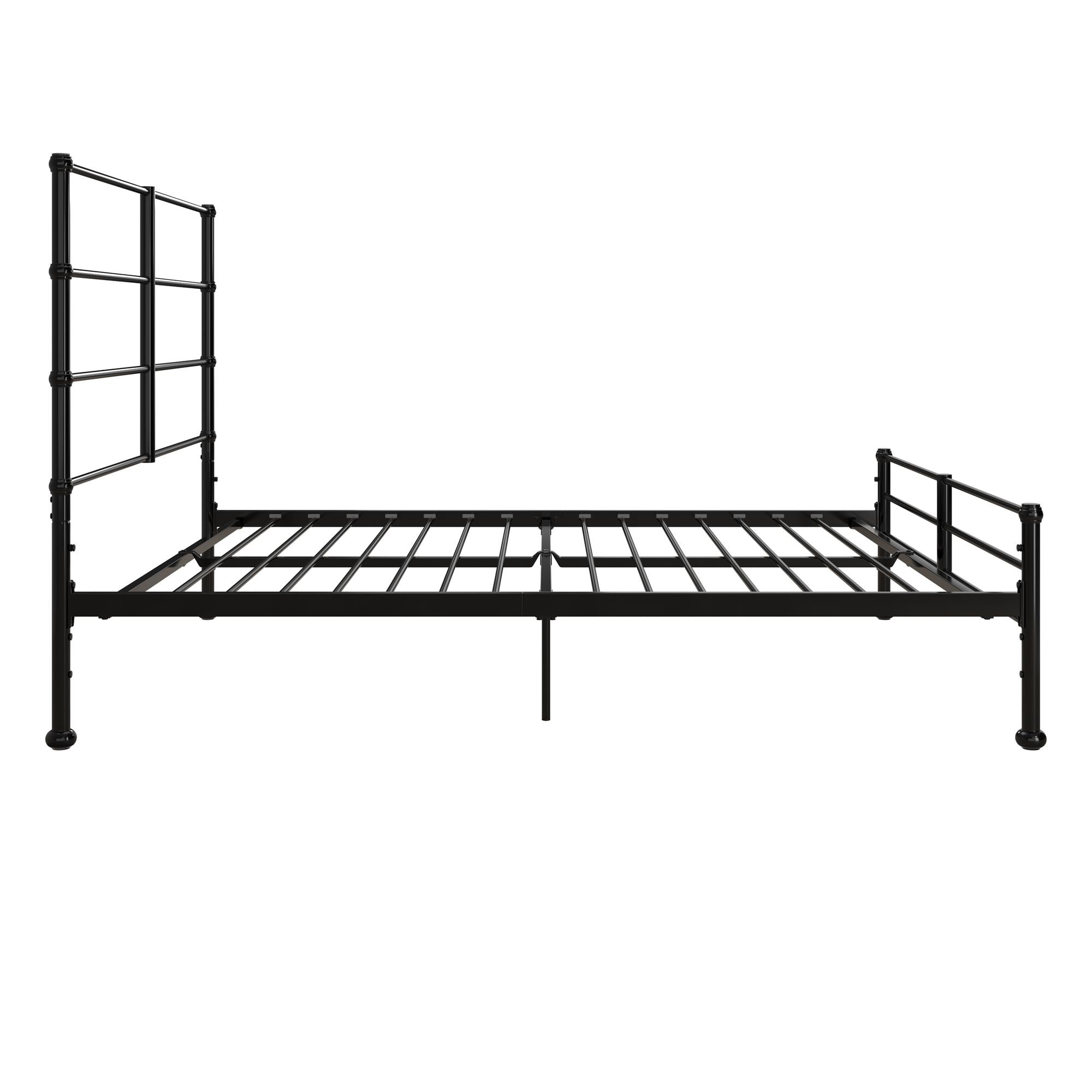 Mr. Kate MacKenzie Adaptable Metal Platform Bed - Black - Queen