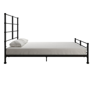 Mr. Kate MacKenzie Adaptable Metal Platform Bed - Black - Queen