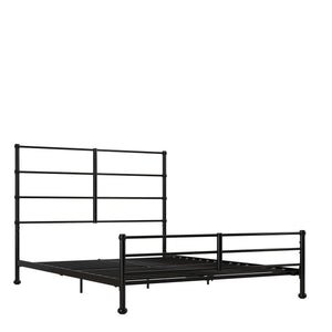 Mr. Kate MacKenzie Adaptable Metal Platform Bed - Black - Queen