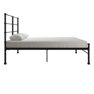 Mr. Kate MacKenzie Adaptable Metal Platform Bed - Black - Queen