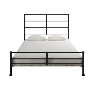 Mr. Kate MacKenzie Adaptable Metal Platform Bed - Black - Queen