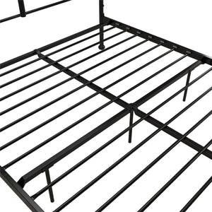 Mr. Kate MacKenzie Adaptable Metal Platform Bed - Black - Queen