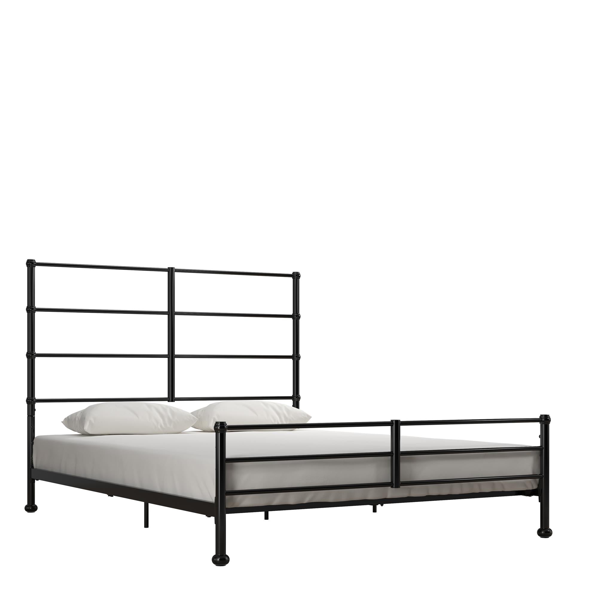 Mr. Kate MacKenzie Adaptable Metal Platform Bed - Black - Queen