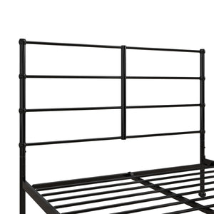 Mr. Kate MacKenzie Adaptable Metal Platform Bed - Black - Queen