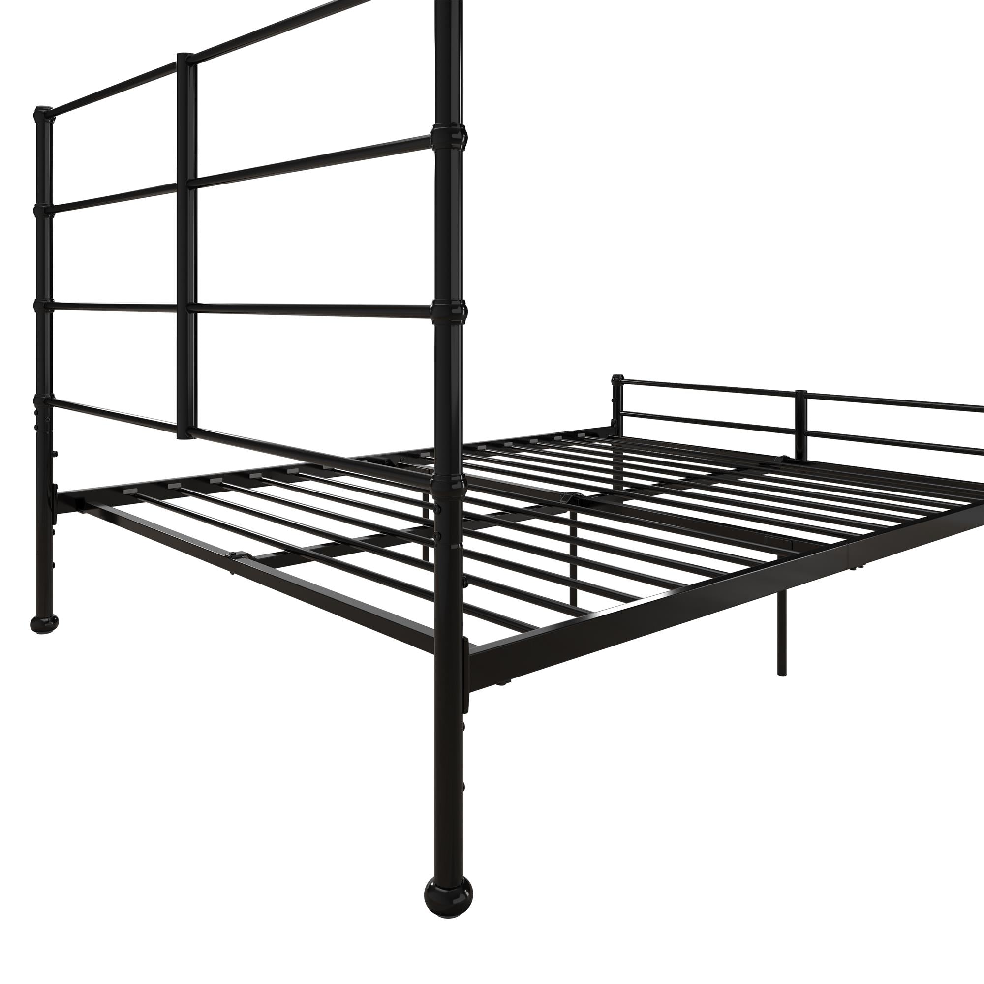 Mr. Kate MacKenzie Adaptable Metal Platform Bed - Black - Queen