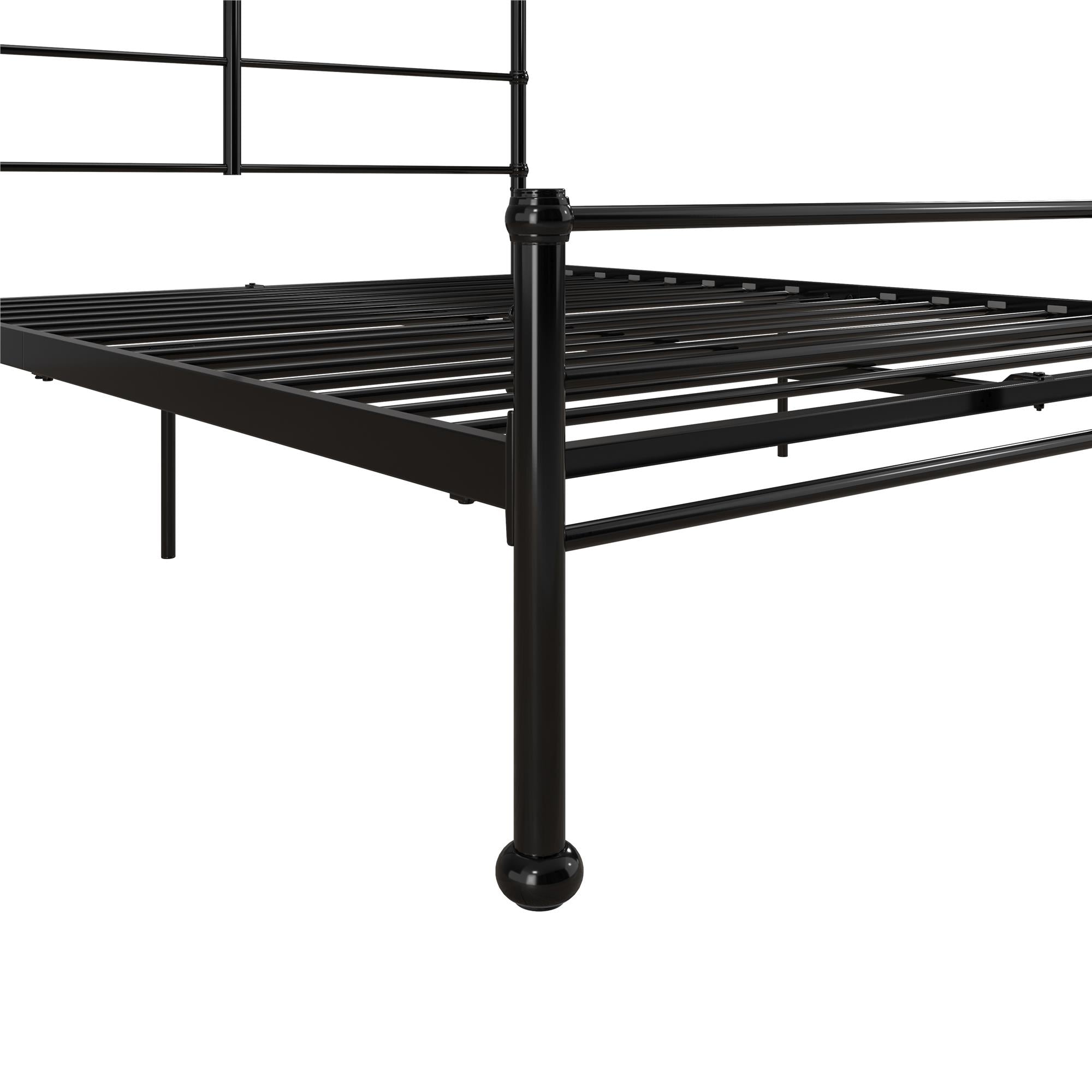 Mr. Kate MacKenzie Adaptable Metal Platform Bed - Black - Queen