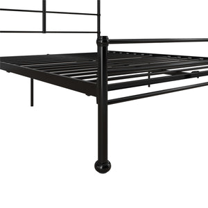 Mr. Kate MacKenzie Adaptable Metal Platform Bed - Black - Queen