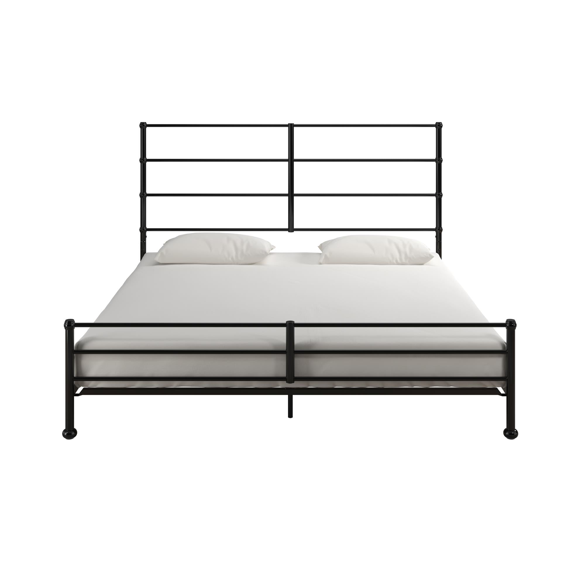 Mr. Kate MacKenzie Adaptable Metal Platform Bed - Black - King
