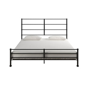 Mr. Kate MacKenzie Adaptable Metal Platform Bed - Black - King