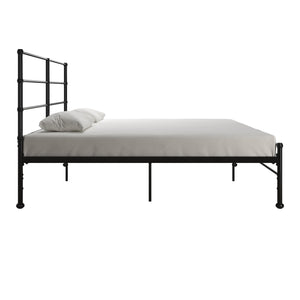 Mr. Kate MacKenzie Adaptable Metal Platform Bed - Black - King