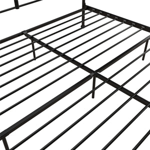 Mr. Kate MacKenzie Adaptable Metal Platform Bed - Black - King