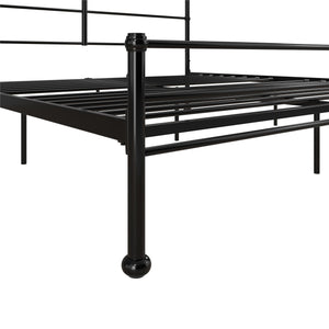 Mr. Kate MacKenzie Adaptable Metal Platform Bed - Black - King