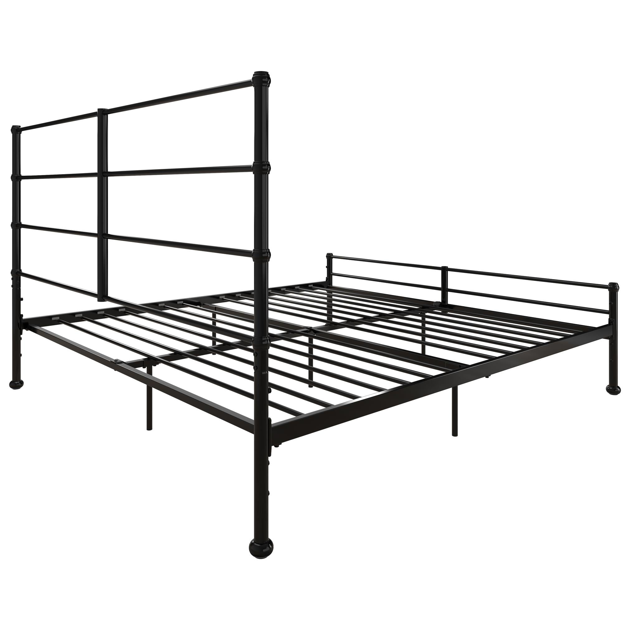 Mr. Kate MacKenzie Adaptable Metal Platform Bed - Black - King