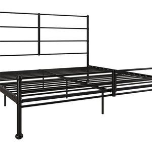 Mr. Kate MacKenzie Adaptable Metal Platform Bed - Black - King