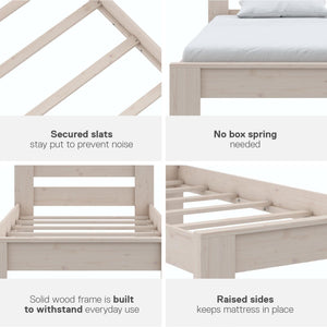 DHP Jaymee Kids' Wood Bed Frame - Sandy Pine - Twin