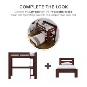 DHP Jaymee Kids' Wood Bed Frame - Deep Walnut - Twin