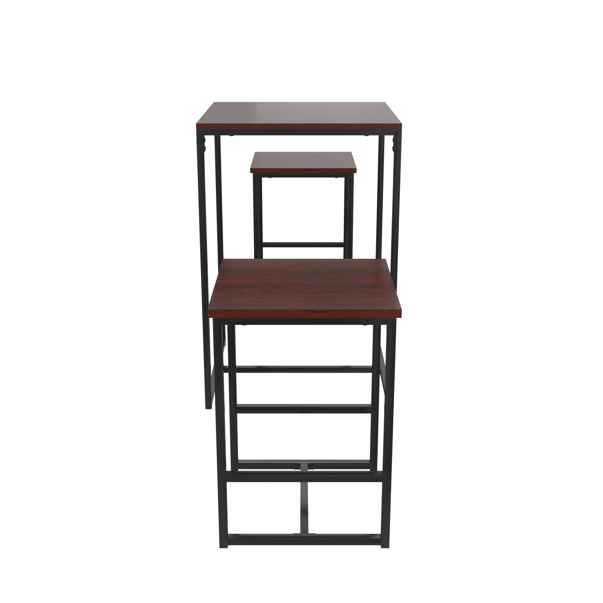 Novogratz Bungalow 3-Piece Dining Set - Black