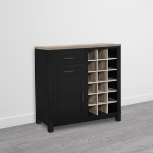 Ameriwood Home Carver Bar Cabinet - Black