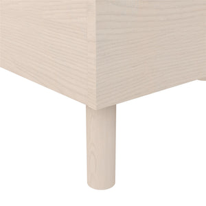DHP Cologne Wood Bed Frame with Wood Headboard - Light Oak - Queen