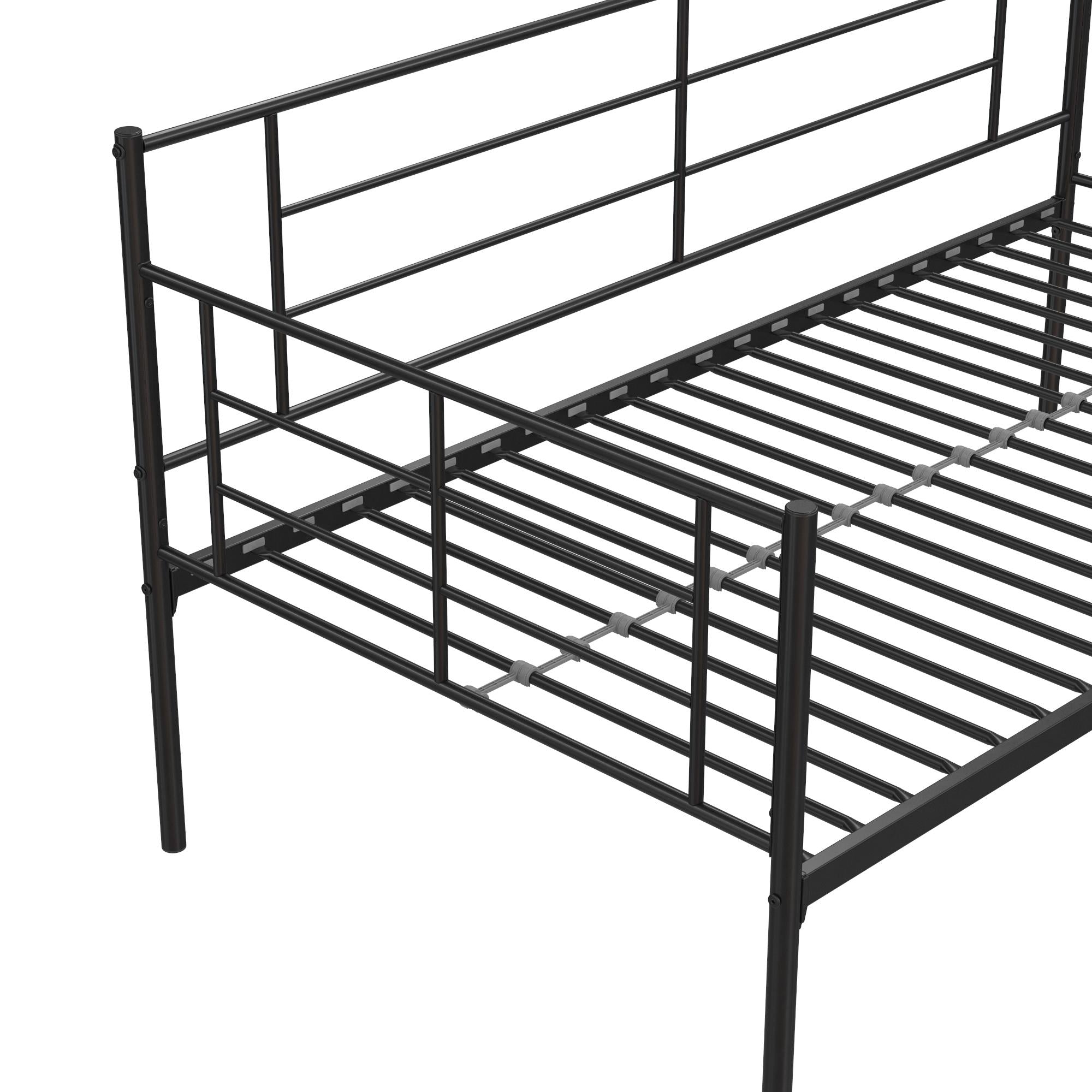 RealRooms Praxis Metal Daybed - Black - Twin