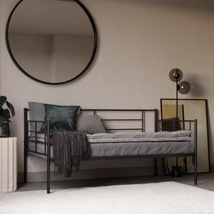 RealRooms Praxis Metal Daybed - Black - Twin