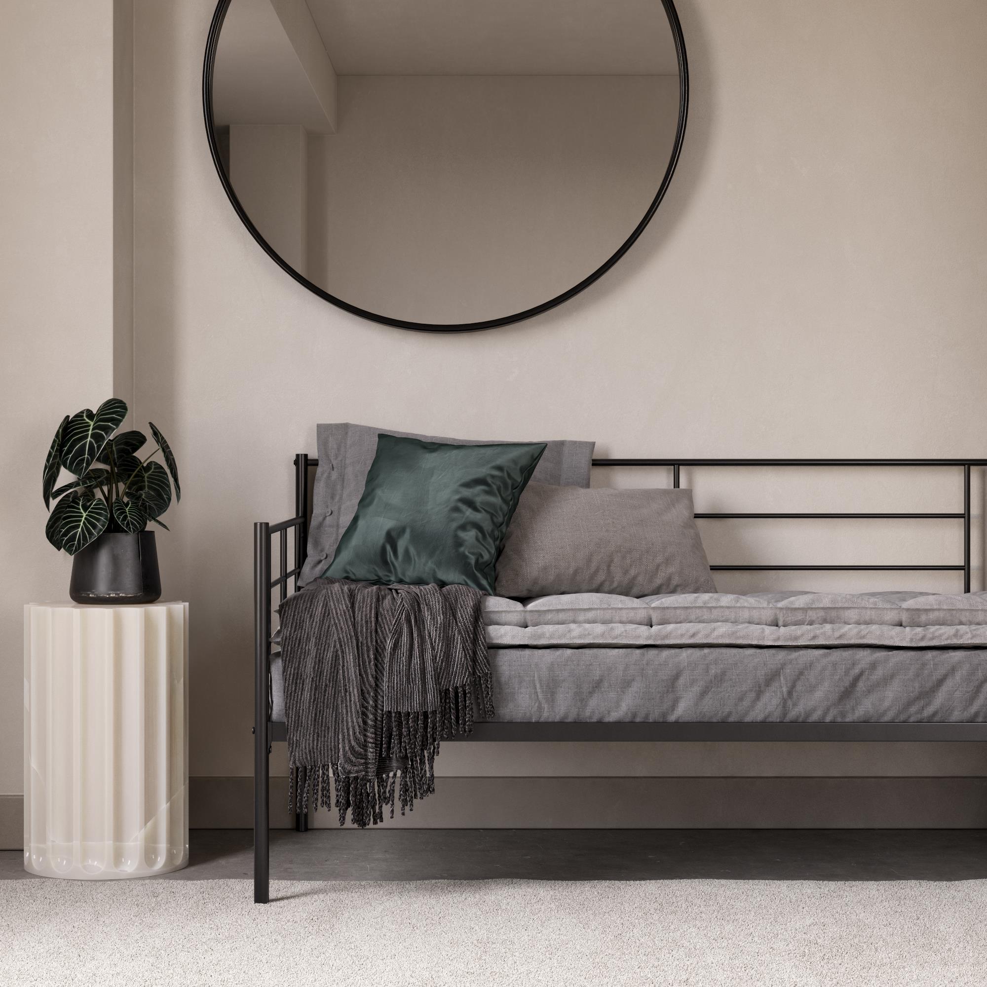 RealRooms Praxis Metal Daybed - Black - Twin