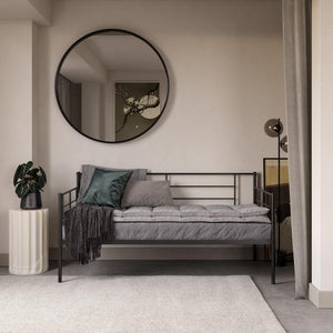 RealRooms Praxis Metal Daybed - Black - Twin