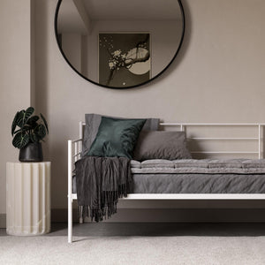 RealRooms Praxis Metal Daybed - White - Twin