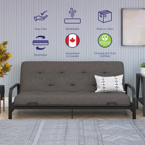 Signature Sleep Braga 8" Pocket Spring Full Size Futon Mattress - Taupe - Full