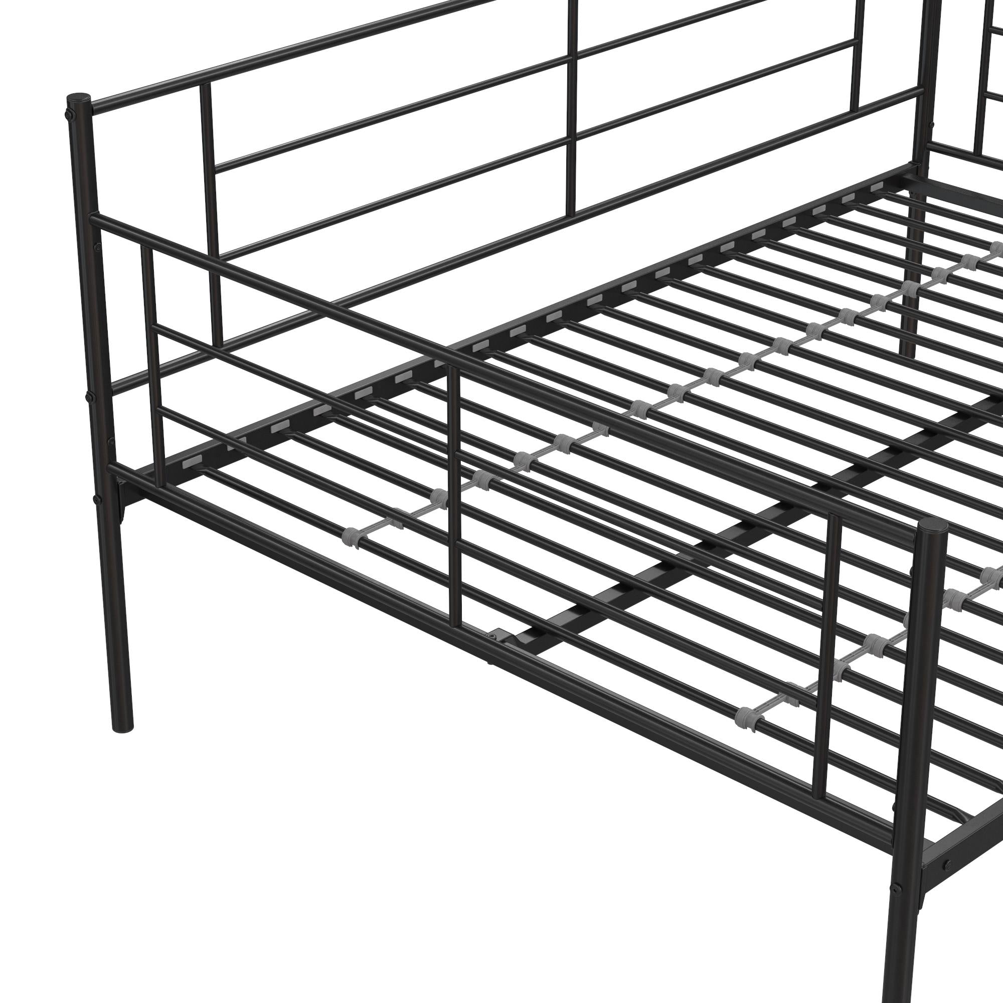 RealRooms Praxis Metal Daybed - Black - Full