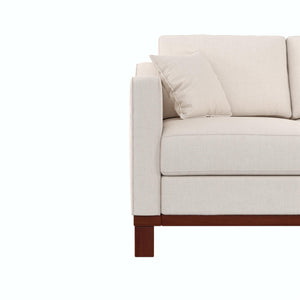 DHP Brooklyn Loveseat - Beige - 2-Seater