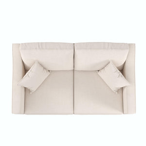 DHP Brooklyn Loveseat - Beige - 2-Seater