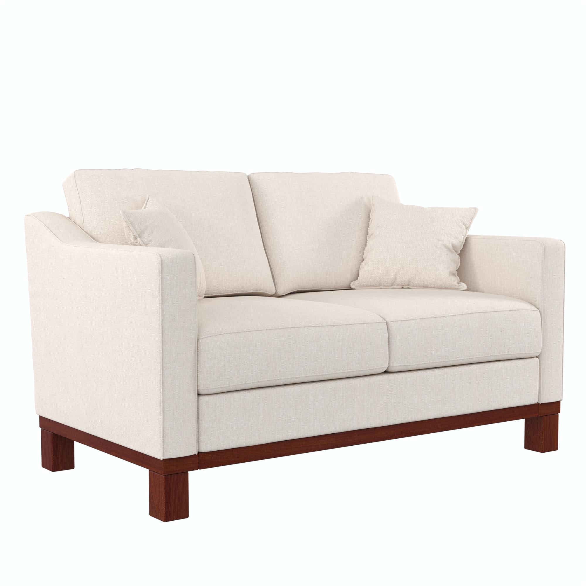 DHP Brooklyn Loveseat - Beige - 2-Seater