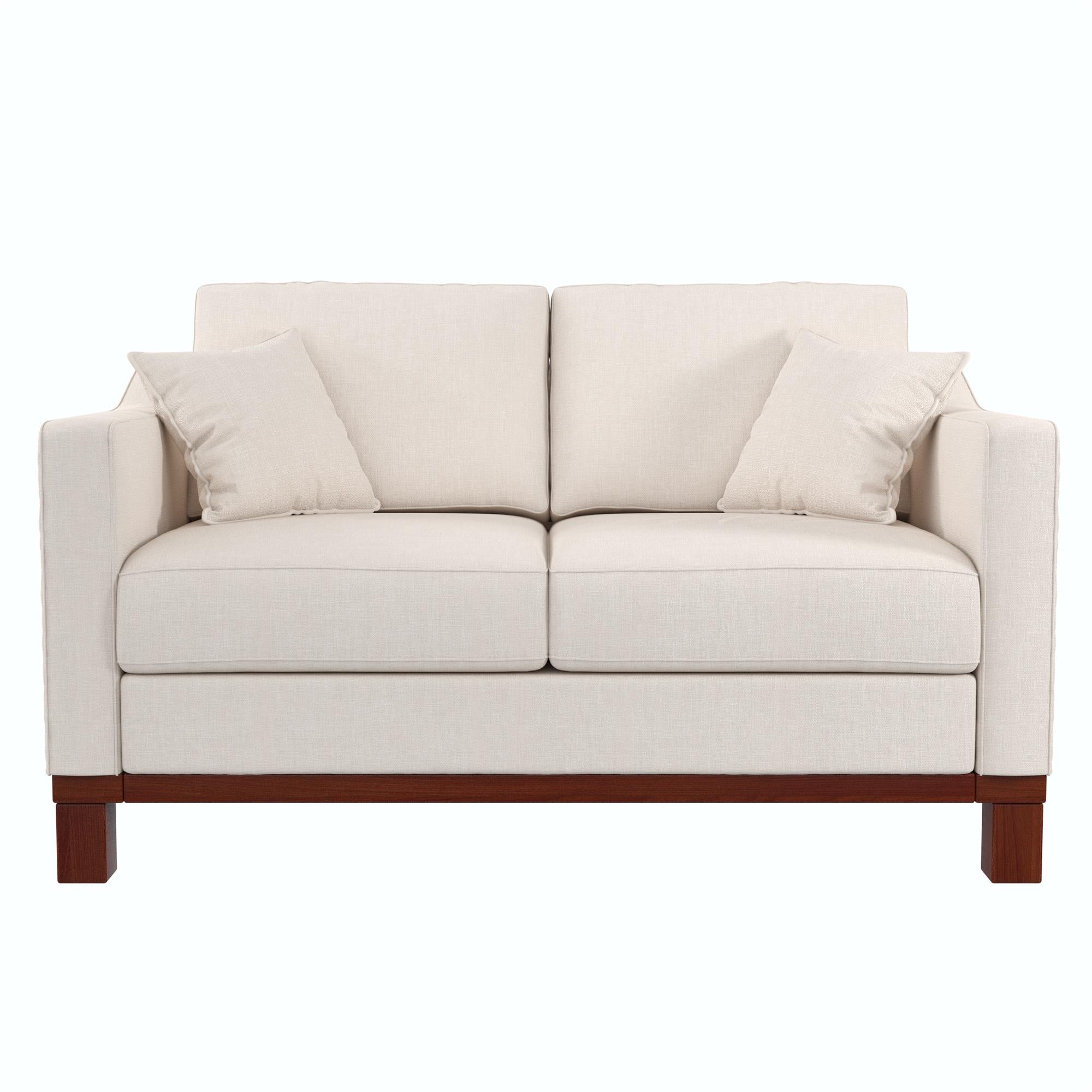DHP Brooklyn Loveseat - Beige - 2-Seater
